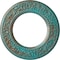 Ekena Millwork Blackthorn Medallion (Canopies up to 7 1/2"), 13 3/8"OD x 7 1/2"ID x 3/4"P, Copper Green Patina CM13BLCGS - alternate 1